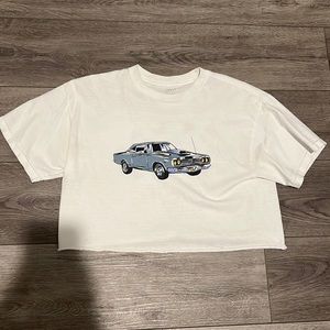 Cropped graphic John Galt tee